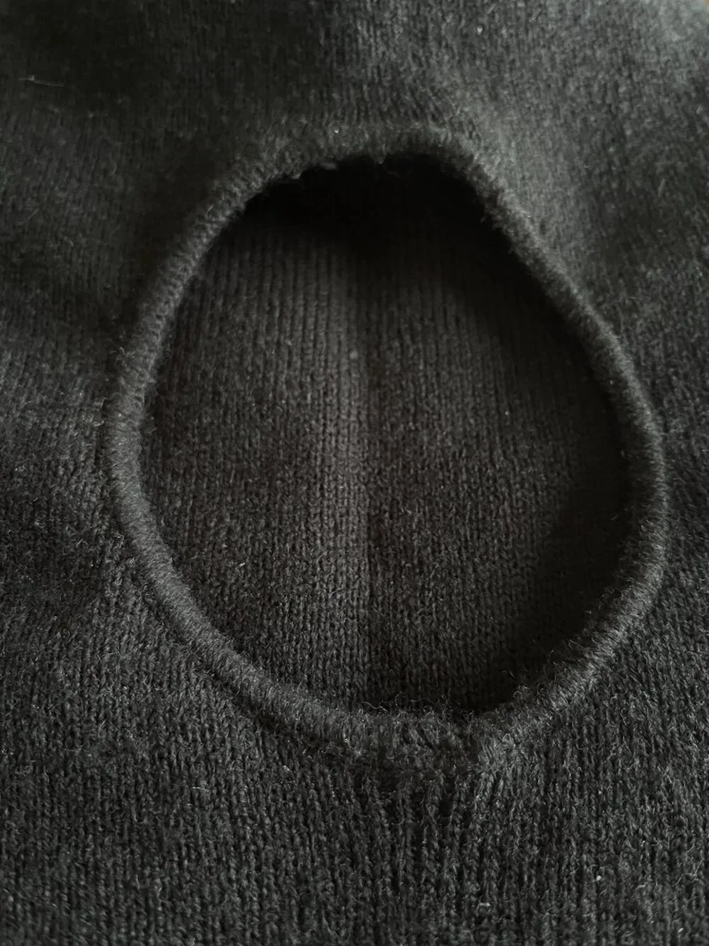 Carhartt black knit hood face mask